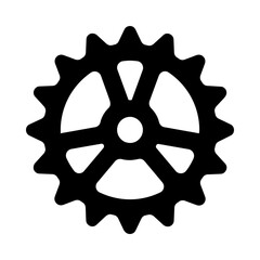 Gear Wheel Solid Icon