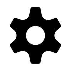 Gear Wheel Solid Icon