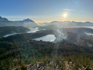 Golden Hour Reverie: Sunset from Cerro Campanario, Argentina