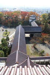 Passageway of Tsurugajo Castle in Aizuwakamatsu, Fukushima, Japan