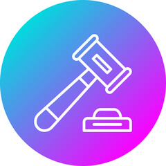 Judge Hammer Icon