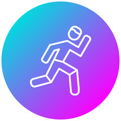 Obraz premium Running Person Icon