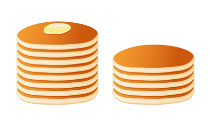 Vector Pancakes. Pancake Day. Isolated on a white background. Flat style.