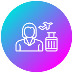 Woman Traveller Icon