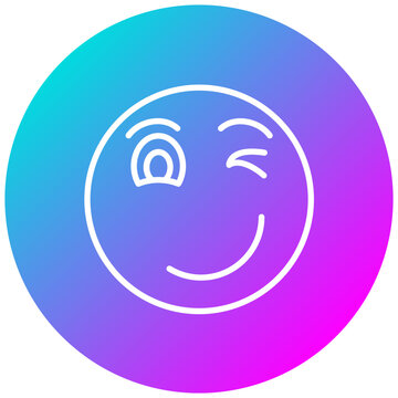 recommend clip art: Winking Face Icon