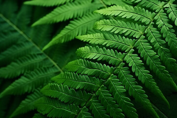 Natural fern leaf cover closeup