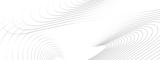 Tuinposter Abstract white background with contour lines. Digital future technology concept. vector illustration.  © kanpisut