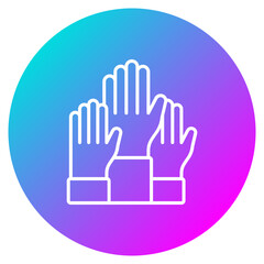 Fototapeta premium Hands Up Icon