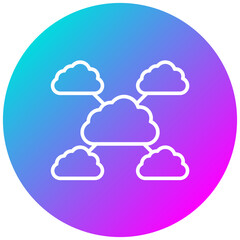Cloud Networking Icon