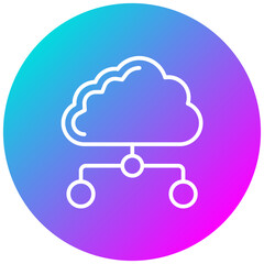 Cloud Networking Icon