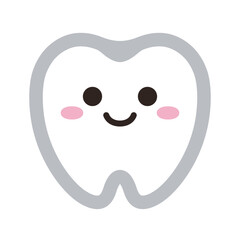 歯のアイコン素材_顔