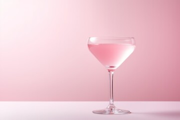 Pink Valentine's day cocktail