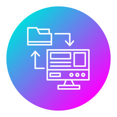 Online File Transfer Icon