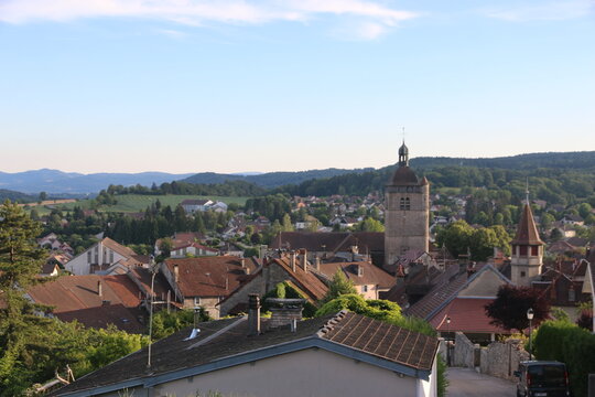 Town of Orgelet in France