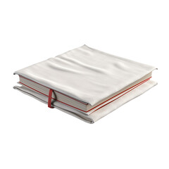 Gentle Soft Cloth Book on Transparent Background
