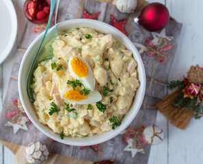 German potato salad for christmas eve. Traditional side dish