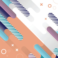 Colorful rounded shapes background. Abstract background.