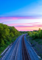 railway in the countryside