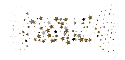 Ethereal Rain of Gold: Step into a Captivating 3D Stars Shower