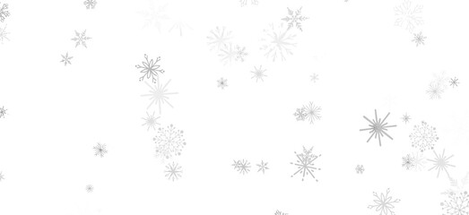 Snowflake Dance: Radiant 3D Illustration Showcasing Falling Christmas Snowflakes in Harmony