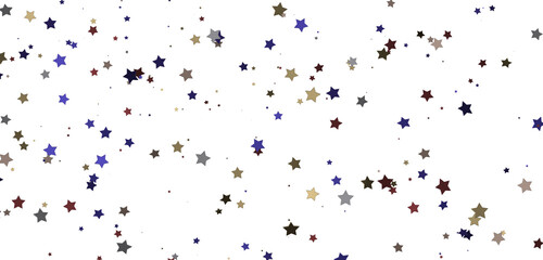 Obraz premium Gilded Wonders Unleashed: 3D Gold Stars Rain Illustration Mesmerizes Viewers