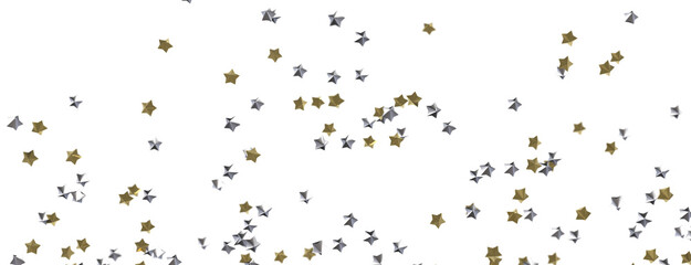 Ethereal Rain of Gold: Step into a Captivating 3D Stars Shower