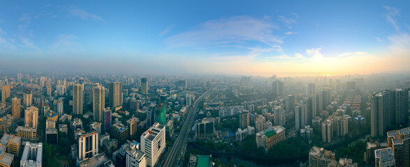 Mumbai Skyline 8K environment map. HDRI spherical panorama - obrazy, fototapety, plakaty