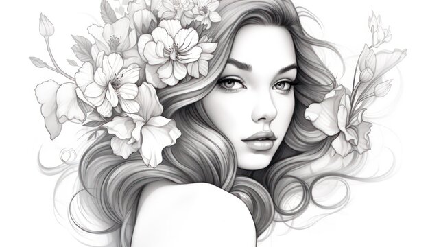 Ladies sketches hotsell