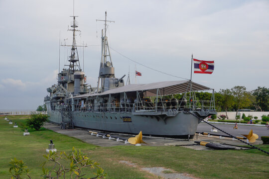 10 December 2023 Phra Chulachomklao Fort HTMS Mae Klong Warship Museum It is the longest serving warship in the history of the Thai Navy. and is the second oldest warship in the world.                