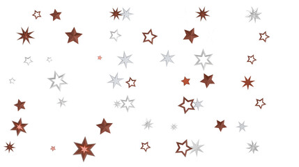 Starlit Christmas Plummet: Spectacular 3D Illustration Showcasing Descending Holiday Star Clusters