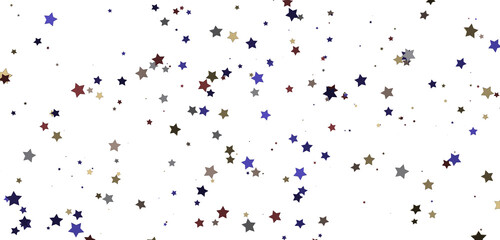 Gilded Wonders Unleashed: 3D Gold Stars Rain Illustration Mesmerizes Viewers