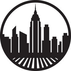 Urban Skylines Iconic Skyline Mark Cityscape Canvas Buildings Logo Symbol