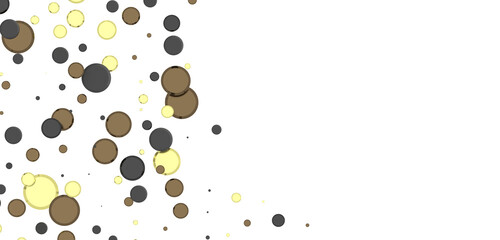 Gilded Celebration: Magnificent 3D Illustration of a Grand gold Confetti Event