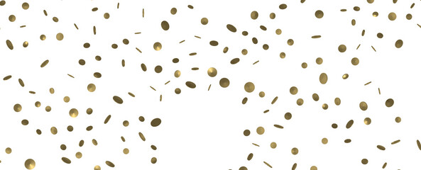 Enchanting Euphoria: Breathtaking 3D Illustration of Enchanting Gold Confetti