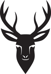 Wilderness Icon Deer Head Logo Icon Aesthetic Antlers Iconic Deer Mark