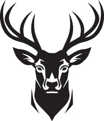 Sublime Serenity Iconic Deer Mark Melody Sketch Musician Doodle Emblem