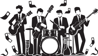 Melodic Doodles Musician Vector Icon Tune Sketches Doodle Musician Symbol