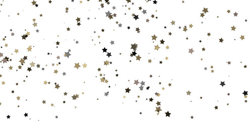 Celestial Downpour: Experience the Marvel of a 3D Gold Stars Rain