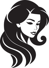Charming Radiance Iconic Face Mark Ethereal Beauty Girl Face Vector Illustration