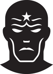 Hammers Valor Man Vector Emblem Guardian of Strength Hammer Man Icon Illustration