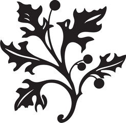 Verdant Serenity Iconic Ivy Oak Symbol Foliage Fusion Ivy Oak Logo Design