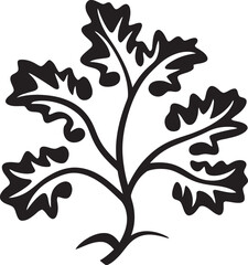 Sylvan Symphony Iconic Ivy Oak Illustration Flourishing Elegance Ivy Oak Symbol