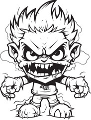 Dreadful Glyph Thick Lineart Monster Icon Eldritch Terror Lineart Monstrosity Symbol