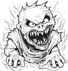 Shadowed Malice Evil Lineart Entity Symbol Sinister Specter Thick Lineart Monstrosity Design