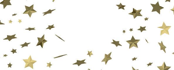 Celestial Downpour: Experience the Marvel of a 3D Gold Stars Rain