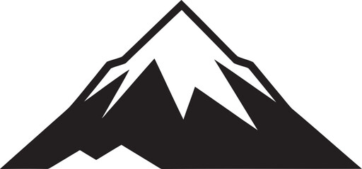 Natures Pinnacle Mountain Emblem Highland Elegance Iconic Peak Image