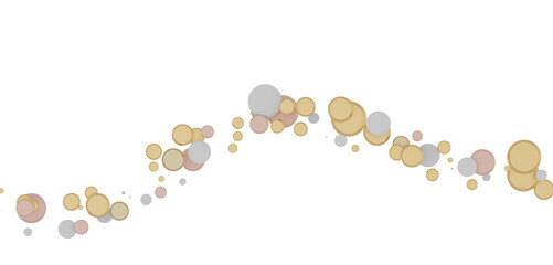 gold  Bliss: Exquisite 3D Illustration of Blissful gold Confetti