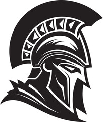 Guardians Pride Spartan Helmet Design Helmet of Honor Spartan Icon Illustration
