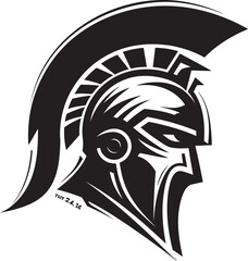 Guardians Honor Spartan Helmet Image Pride in Battle Spartan Helmet Vector Icon