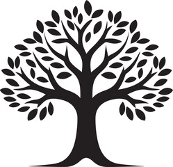 Canopy Essence Tree Emblem Design Verdant Legacy Iconic Tree Logo Icon